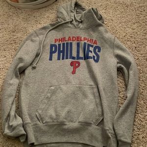 grey mens size small philadelphia phillies sweatshirt